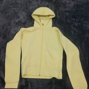 Yellow Lululemon Scuba Hoodie